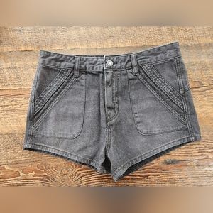 Like New FREE PEOPLE Jean Shorts Size 29 Black Wash